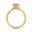 FlyerFit® 18K Yellow Gold Solitaire Engagement Ring