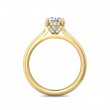 FlyerFit® 18K Yellow Gold Solitaire Engagement Ring
