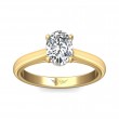 FlyerFit® 14K Yellow Gold Solitaire Engagement Ring