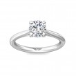 FlyerFit® Platinum Solitaire Engagement Ring