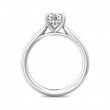 FlyerFit® Platinum Solitaire Engagement Ring