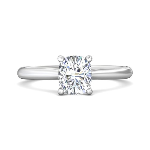 FlyerFit&reg; Platinum Solitaire Engagement Ring