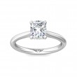 FlyerFit® 14K White Gold Solitaire Engagement Ring