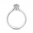 FlyerFit® 14K White Gold Solitaire Engagement Ring