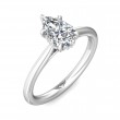 FlyerFit® Platinum Solitaire Engagement Ring