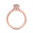 FlyerFit® 14K Pink Gold Solitaire Engagement Ring