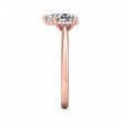 FlyerFit® 14K Pink Gold Solitaire Engagement Ring