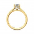 FlyerFit® 18K Yellow Gold Solitaire Engagement Ring
