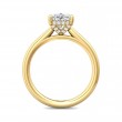 FlyerFit® 18K Yellow Gold Solitaire Engagement Ring