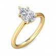 FlyerFit® 18K Yellow Gold Solitaire Engagement Ring