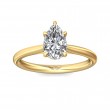 FlyerFit® 14K Yellow Gold Solitaire Engagement Ring