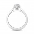 FlyerFit® 14K White Gold Solitaire Engagement Ring