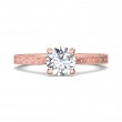 FlyerFit® 14K Pink Gold Vintage Engagement Ring