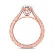 FlyerFit® 14K Pink Gold Vintage Engagement Ring