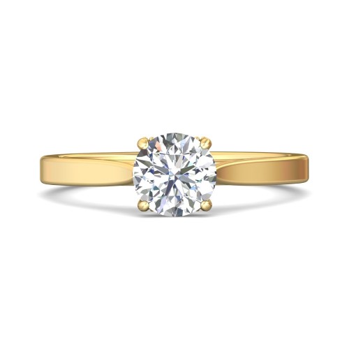 FlyerFit&reg; 14K Yellow Gold Solitaire Engagement Ring