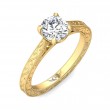 FlyerFit® 14K Yellow Gold Vintage Engagement Ring