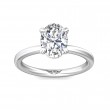 FlyerFit® Platinum Solitaire Engagement Ring
