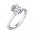 FlyerFit® Platinum Solitaire Engagement Ring