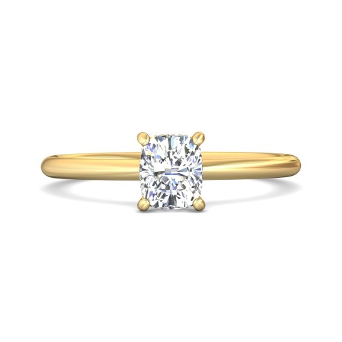 FlyerFit® 14K Yellow Gold Solitaire Engagement Ring