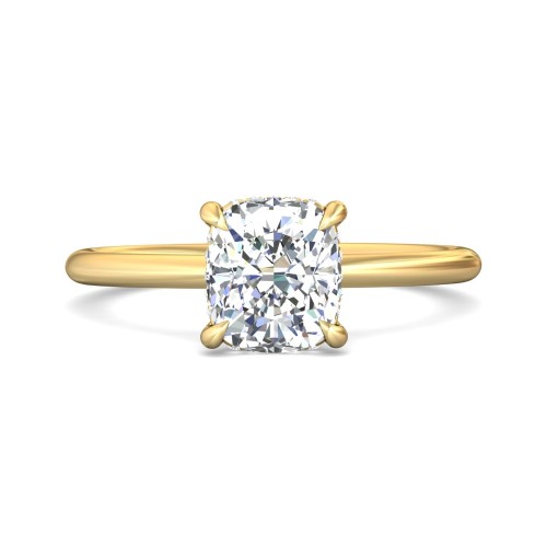 FlyerFit® 14K Yellow Gold Solitaire Engagement Ring