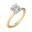 FlyerFit® 14K Yellow Gold Solitaire Engagement Ring