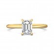 FlyerFit® 14K Yellow Gold Solitaire Engagement Ring