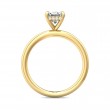 FlyerFit® 14K Yellow Gold Solitaire Engagement Ring