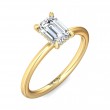 FlyerFit® 14K Yellow Gold Solitaire Engagement Ring