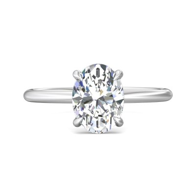 flyerfit® 14k yellow gold solitaire engagement ring