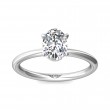 FlyerFit® Platinum Solitaire Engagement Ring