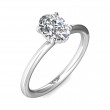 FlyerFit® Platinum Solitaire Engagement Ring