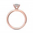 FlyerFit® 14K Pink Gold Solitaire Engagement Ring