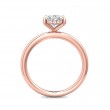 FlyerFit® 18K Pink Gold Solitaire Engagement Ring