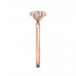 FlyerFit® 18K Pink Gold Solitaire Engagement Ring