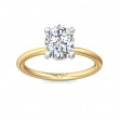 FlyerFit® 14K Yellow and 14K White Gold Solitaire Engagement Ring