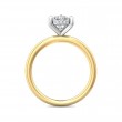 FlyerFit® 14K Yellow and 14K White Gold Solitaire Engagement Ring