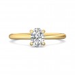 FlyerFit® 14K Yellow Gold Solitaire Engagement Ring