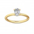 FlyerFit® 14K Yellow Gold Solitaire Engagement Ring