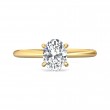 FlyerFit® 14K Yellow Gold Solitaire Engagement Ring