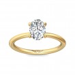 FlyerFit® 14K Yellow Gold Solitaire Engagement Ring