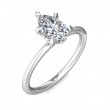 FlyerFit® Platinum Solitaire Engagement Ring