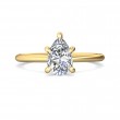 FlyerFit® 14K Yellow Gold Solitaire Engagement Ring