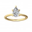 FlyerFit® 14K Yellow Gold Solitaire Engagement Ring