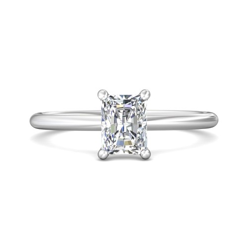 FlyerFit&reg; Platinum Solitaire Engagement Ring