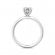 FlyerFit® Platinum Solitaire Engagement Ring