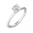 FlyerFit® Platinum Solitaire Engagement Ring