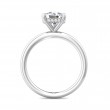 FlyerFit® 18K White Gold Solitaire Engagement Ring