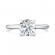 FlyerFit® Platinum Solitaire Engagement Ring