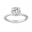 FlyerFit® Platinum Solitaire Engagement Ring