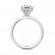 FlyerFit® Platinum Solitaire Engagement Ring